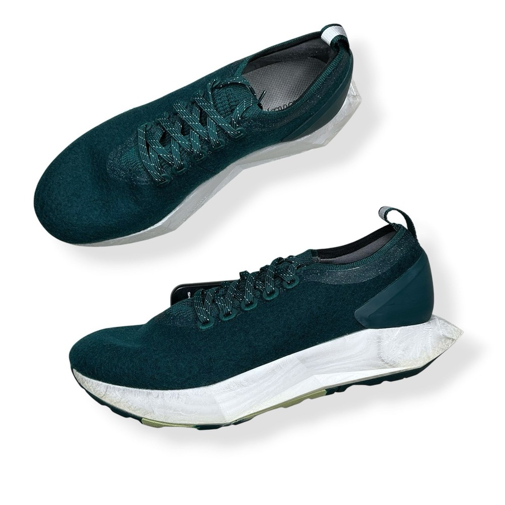 Allbirds Wool Flyer Mizzle Womens Size 9 Teal Green Lace Up Sneakers